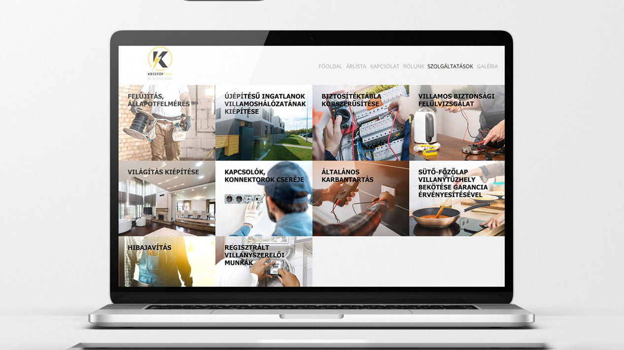 szolgáltatások - weboldal készítés